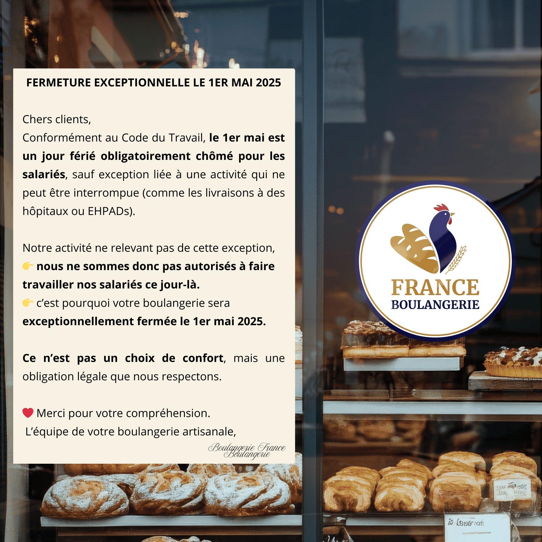 Tout savoir sur le travail des salariés en boulangerie le 1er mai